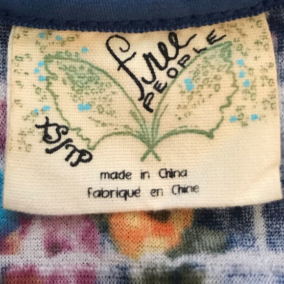 Free People Floral Ruffled Tank Mini Dress XS - Picture 4 of 6